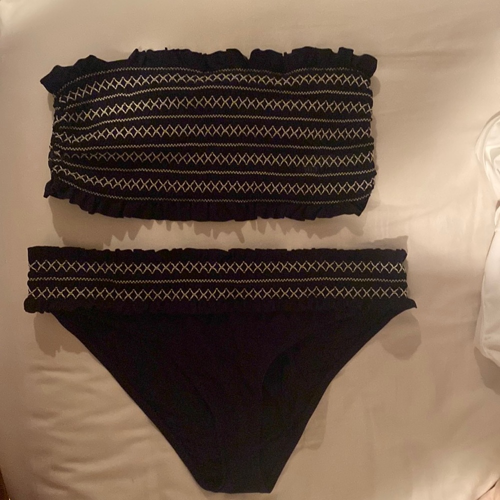 Tory Burch Costa Bikini Black L/XL